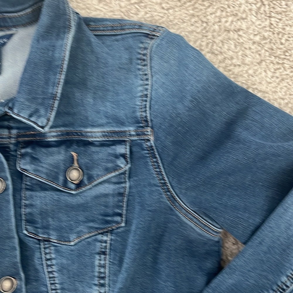Falls Creek Jean jacket SZ M great condition. Cotton poly spandex blend. - Picture 2 of 9
